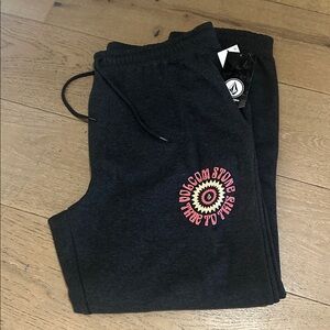 Volcom Stone sweatpants Graphic Joggers charcoal grey